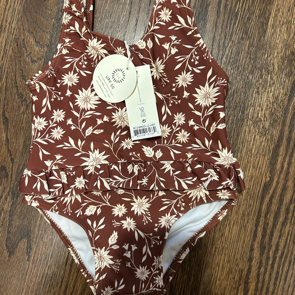 Rylee & Cru Redwood Wild Floral Skirted One-Piece